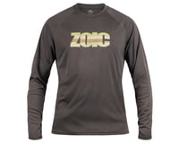 ZOIC Ether Long Sleeve Graphic Jersey (Dark Grey Heather/Green)